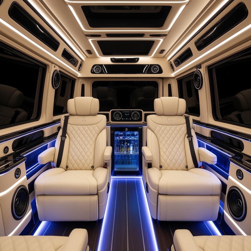 Luxurious Maybach Sprinter interior